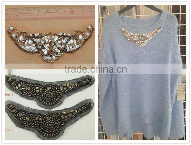 Handmade Beaded Collar for Sweater -- H1412063