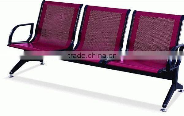 cheap modern high quality metal red color waiting room chairs to sale