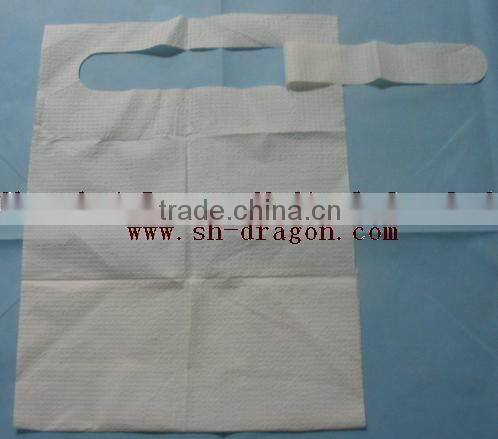 dental bib for hospital usage, dental apron, paper apron