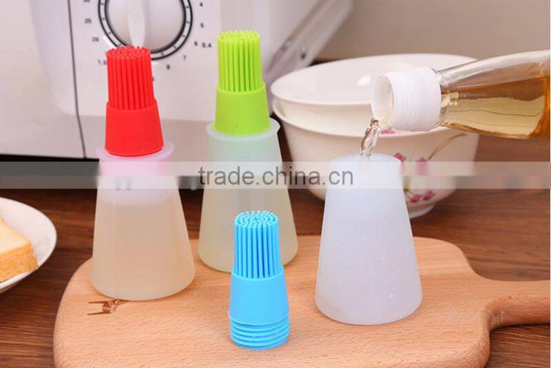 Hot Sale Food Grade Silicone Basting Brushes & oil bottle Brush,Baking and Grilling, Heat-Resistant Cooking Utensils