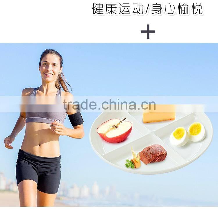 Custom print melamine compartment plate divided melamine plate