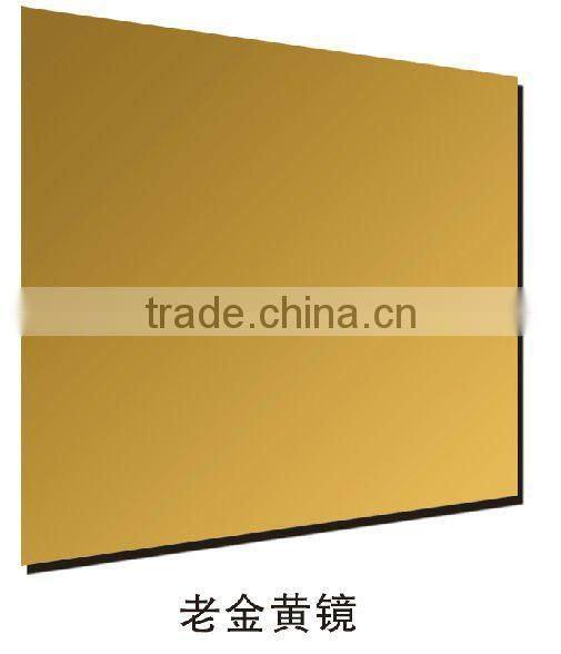 modern style/emboss orange golden mirror/disgrace mirror/delicate mirror glass
