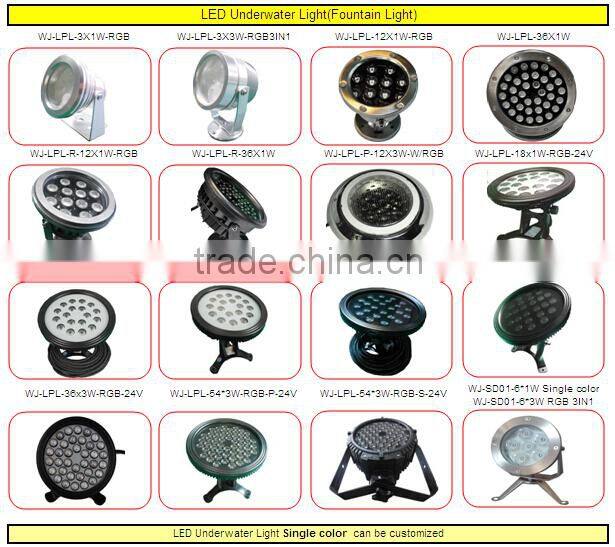 24X3W Remote Control christmas IP68 led pool light