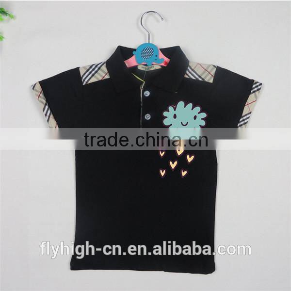 chest embroidery custom cotton kids polo t shirt,polo t shirt for kids