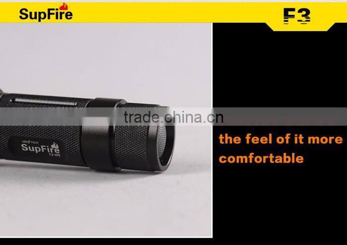 Supfire F3-XPE Rechargeable Flashlight or AAA Battery Led Zoom Torch