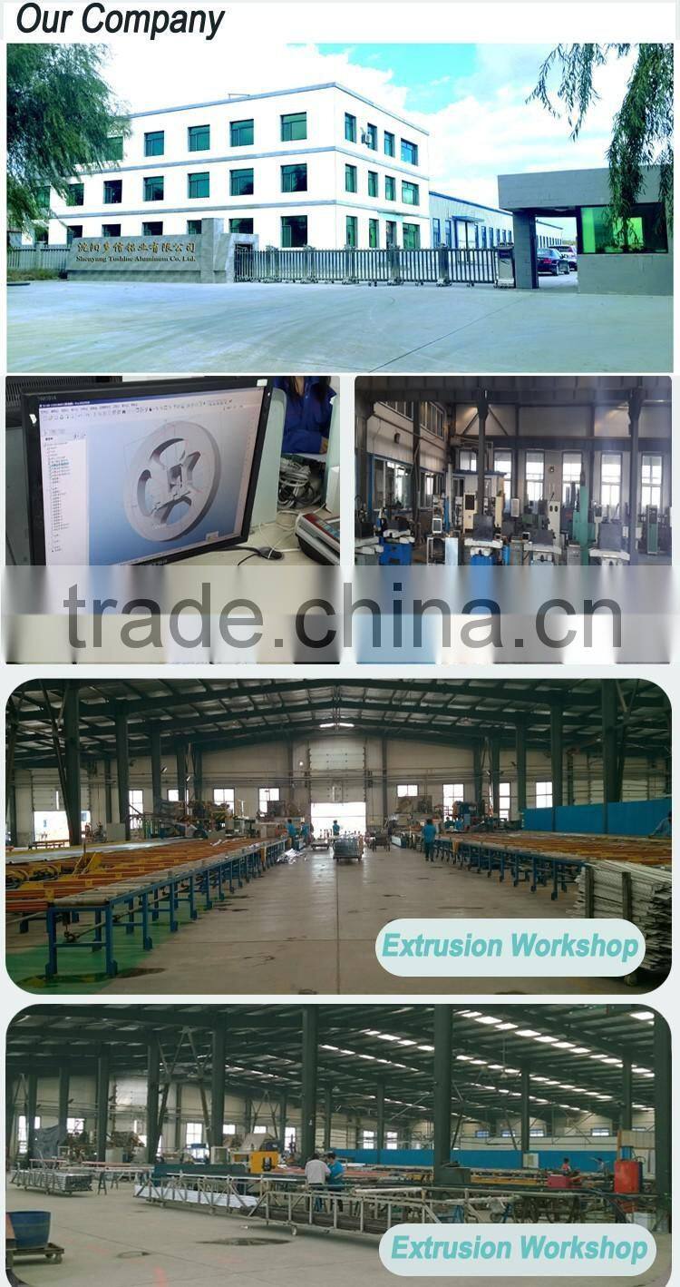 Custom made aluminum parts extrusion heat sink