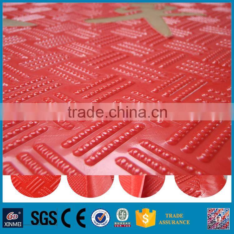 6D xinmei red rectangle rubber mats manufactured in China 50*70cm