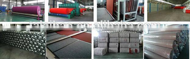 polyester stripe with pvc backing from china carpet factory