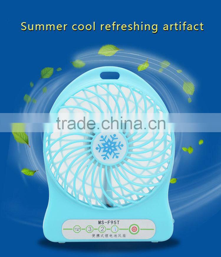 HOT!==Recharging USB mini fan Hand-held portable power bank