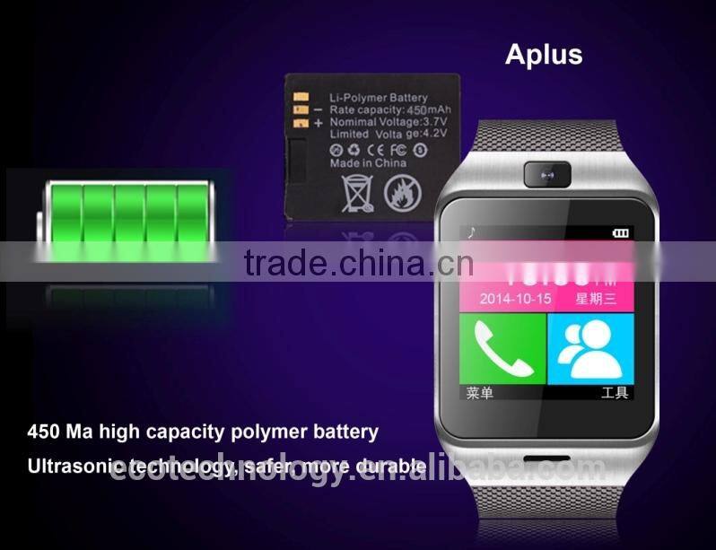 APLUS Cheapest Smart bluetooth watch GV18 with NFC camera wristWatch SIM card Smartwatch for iPhone6 Samsung Android Phone watch