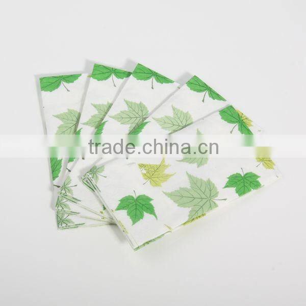 Pocket Facial Tissue Paper with logo printed Hankies Handkerchief