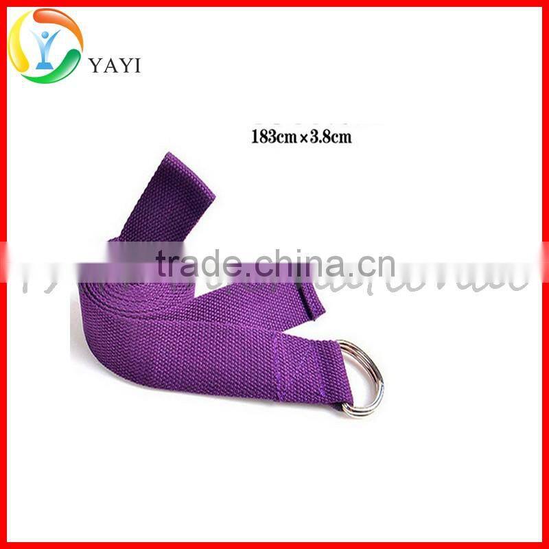 Durable Pilates Stretch D-Ring Buckle Cotton Yoga Straps