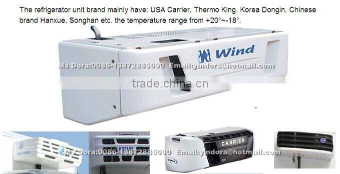 YUEJIN 4X2 china refrigerator van truck for meat and fish