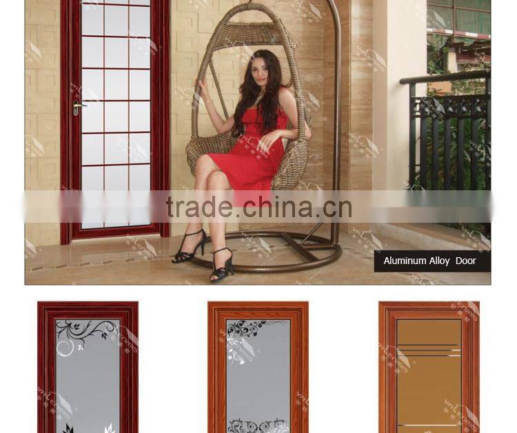 The latest residential design aluminum double-layer glass sliding door