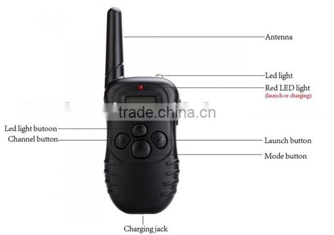Hot selling LY-998DR dog electronic shock training collar, rechargeable, waterproof