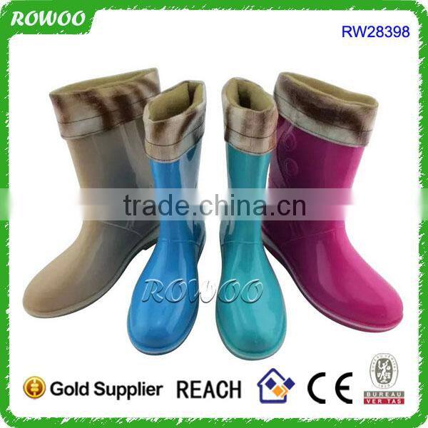 women ankle boot eva boots, rain boot custom printing, rain boot women with heel