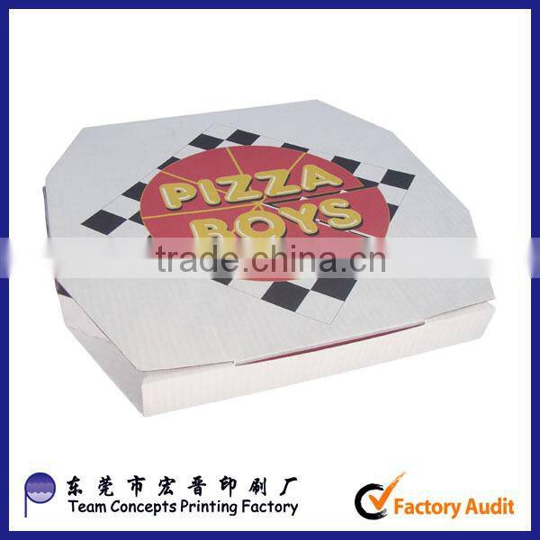 paper white design pizza box cartons