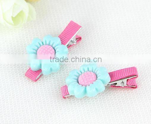 flower plastic hair clip kids hair accessories set