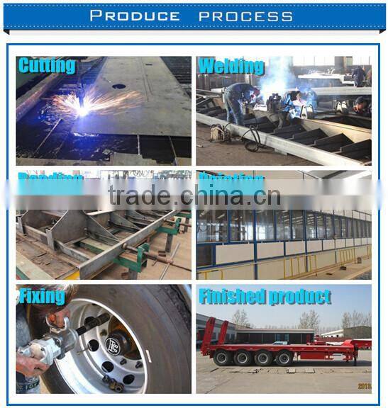 Brand new tri axle 40 feet flatbed type side wall open cargo trailer for sale (ISO twist locks are optional)