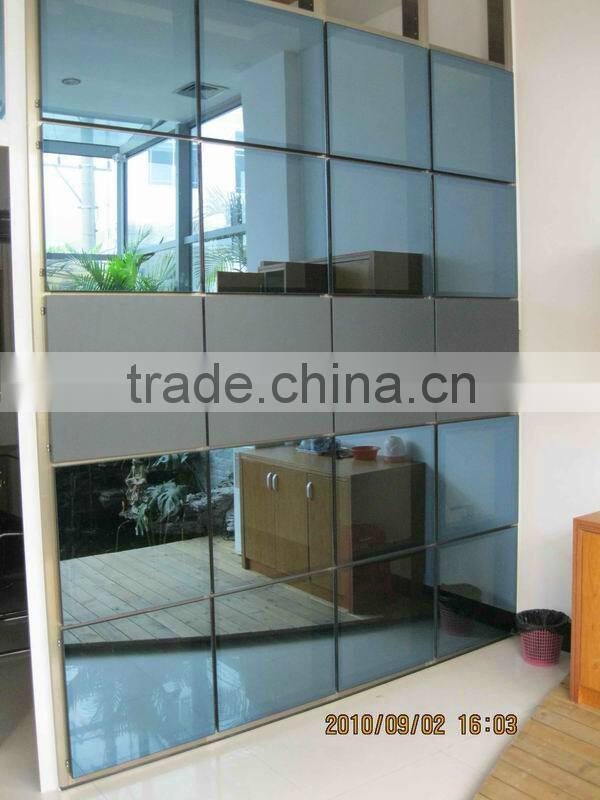 Exterior aluminum Structural Glass Curtain Wall/glass block screen wall with tempered glass in guangzhou factory