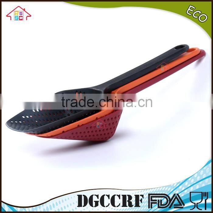 NBRSC Nylon Colander Strainer slotted Spoon Scoop Server Drain Pasta Veg Kitchen Cooking Serving Aid