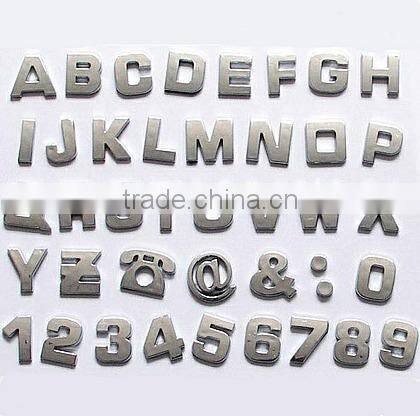 ABS 3D chrome car letter emblem, auto letter emblem, truck letter badge