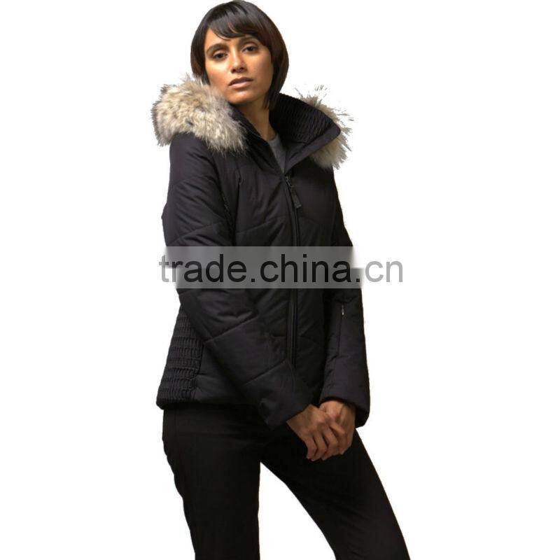 Women's Wholesale High Quality Down Coat and Jackets with faux-fur hood