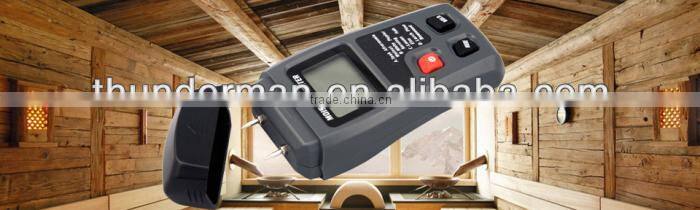 Digital wood moisture meter with 2 pin steel probe