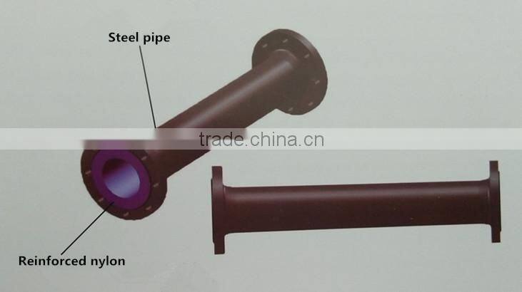 underground drainage nylon and steel composited pipes for sewage and water