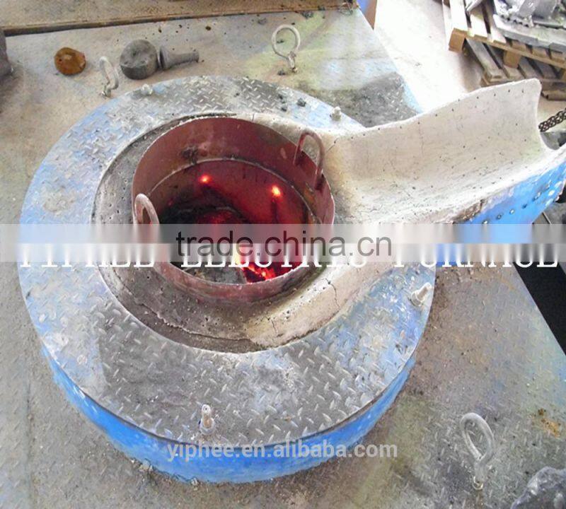 Hot sale!! 750kg 450kw iron/steel scrap melting furnace