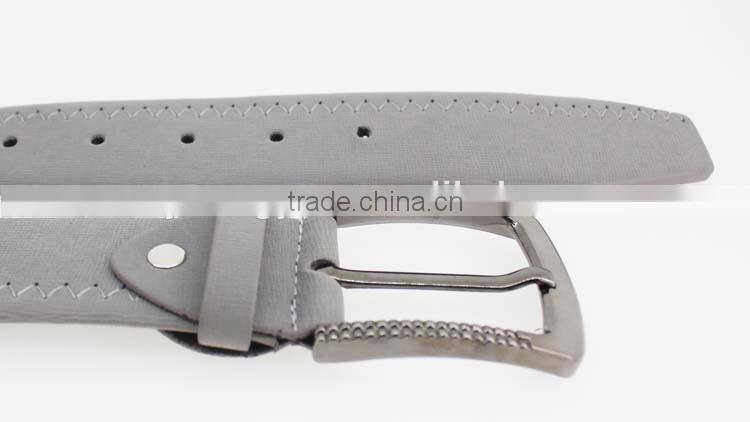 2015 NEW Designer reversible wide Grey PU leather belt man jeans belt