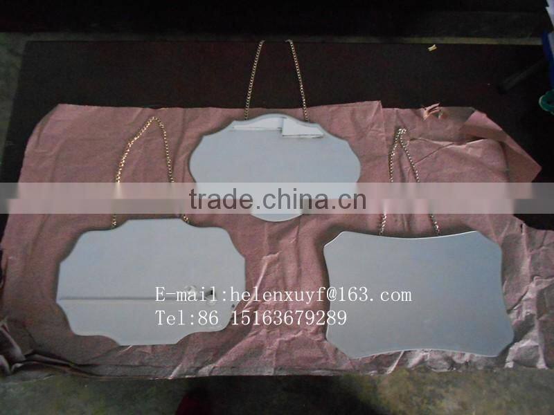 20x30cm assorted hanging mirrors with metal chain for your wall decorative