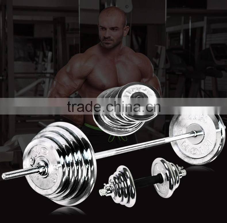 2013 Hot Sales ! Solid rubber bumper plate/dumbbell weight plate with stainless steel ring