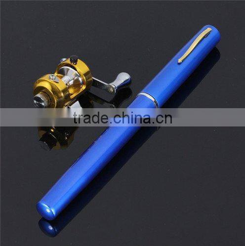 38inch Mini Portable Pocket Aluminum Alloy Fishing Rod Pen