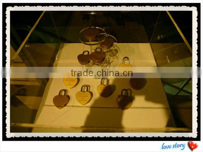 AJF 45mm heart love lock customize love Padlock