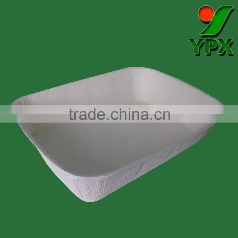 100% biodegrable Customized paper pulp disposable waterproof hygiene molded pulp hospital kidney tray by sugarcane fiber
