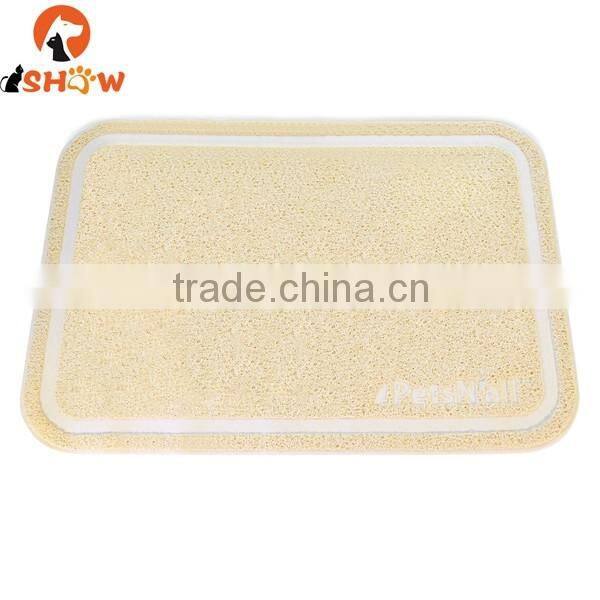 New arrival cat litter sand mat pvc easy to clean dry-beige catch all litter