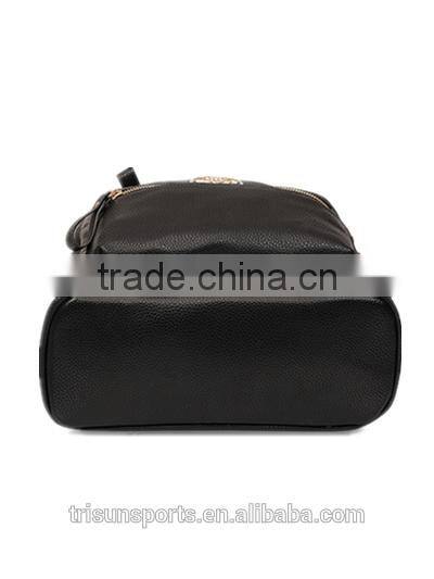 Promotion hard laptop school leather backpack , travel bags