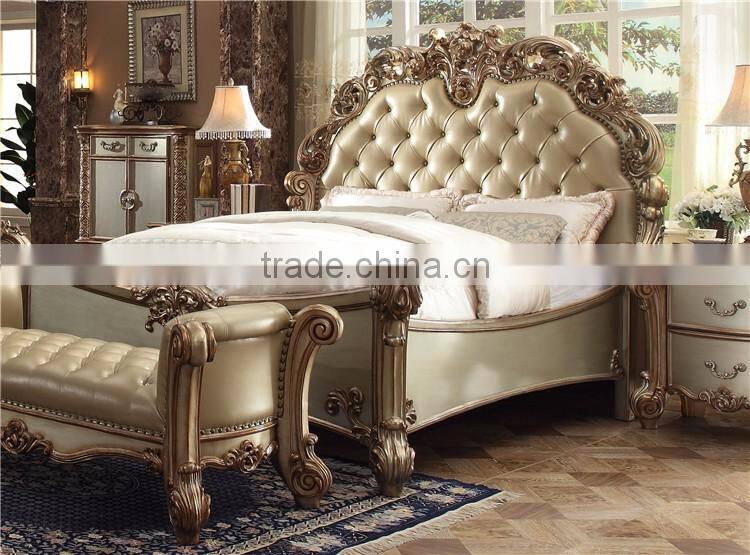 American modern style royal furniture antique model bedroom sets