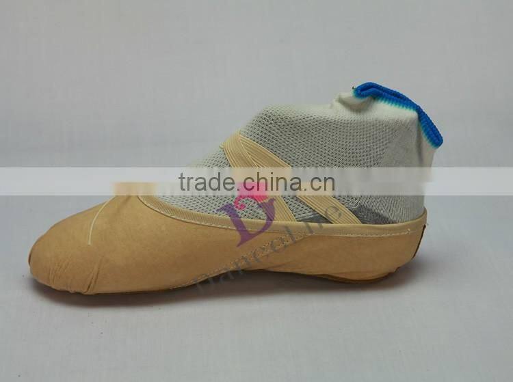 S5025 folding leather ballet shoes high quality suede sole dance shoes for cheap folding ballet shoes