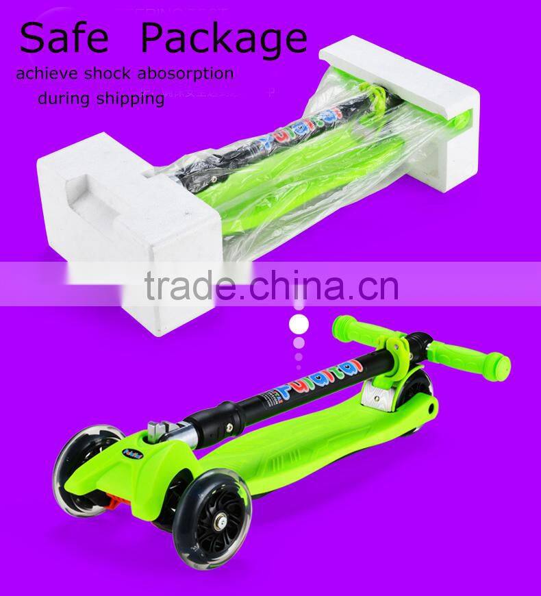 New attractive maxi folding scooter with non-welding T-bar for children