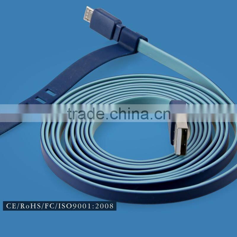 2016 New Developed Charger Cable Flat Date Cable Phone Accessory