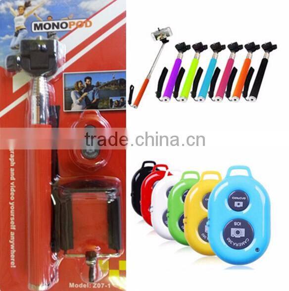 Extendable Selfie Stick Handheld Monopod +Remote Shutter Control +Phone holder for Android Phones