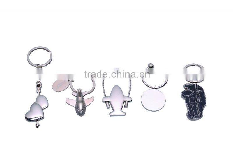 Wholesales High quality metal blank keychain as cheap giveaway