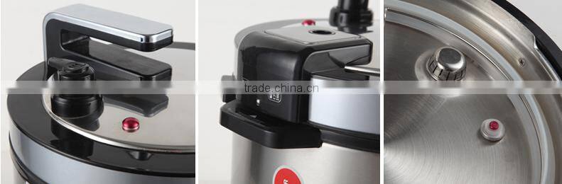 Large 8L 1200W basic cheap energy saving commercial digital control multifunction big rice cooker and pressure cooker