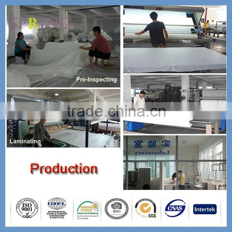 PU coated fabric waterproof pillow shell heat-seam for hospital