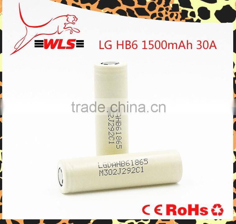 Original LG 18650 battery LG HB6 30A 1500mAh battery rechargeable li-ion battery for power tools