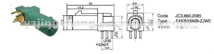 FAKRA connector SMB plug