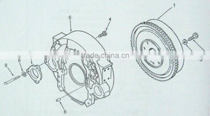 High Quality Gray Iron Casting Flywheel housing