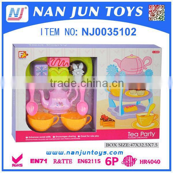 Kitchen Set Tea Cup And Saucer For Children Non-Toxic Kitchen Toy Set